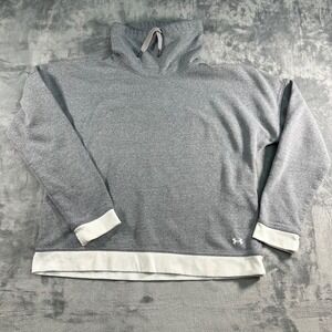 Under Armour Gray‎ Loose Fit Cowl Neck Sweatshirt Long Sleeve Women LG